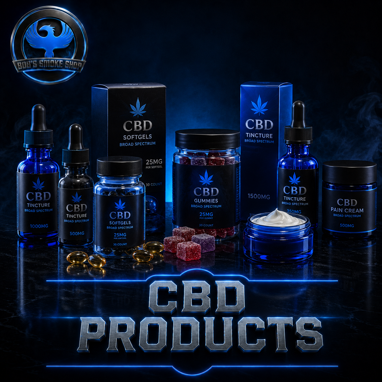 CBD Products at Bob's Smoke Shop