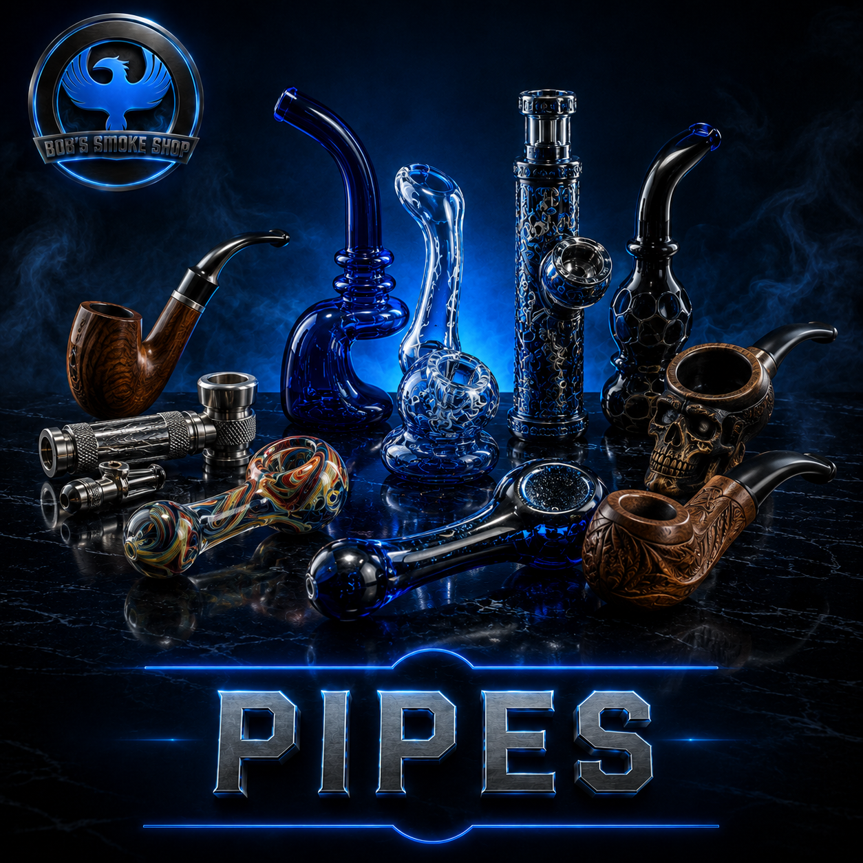 Pipes at Bob's Smoke Shop