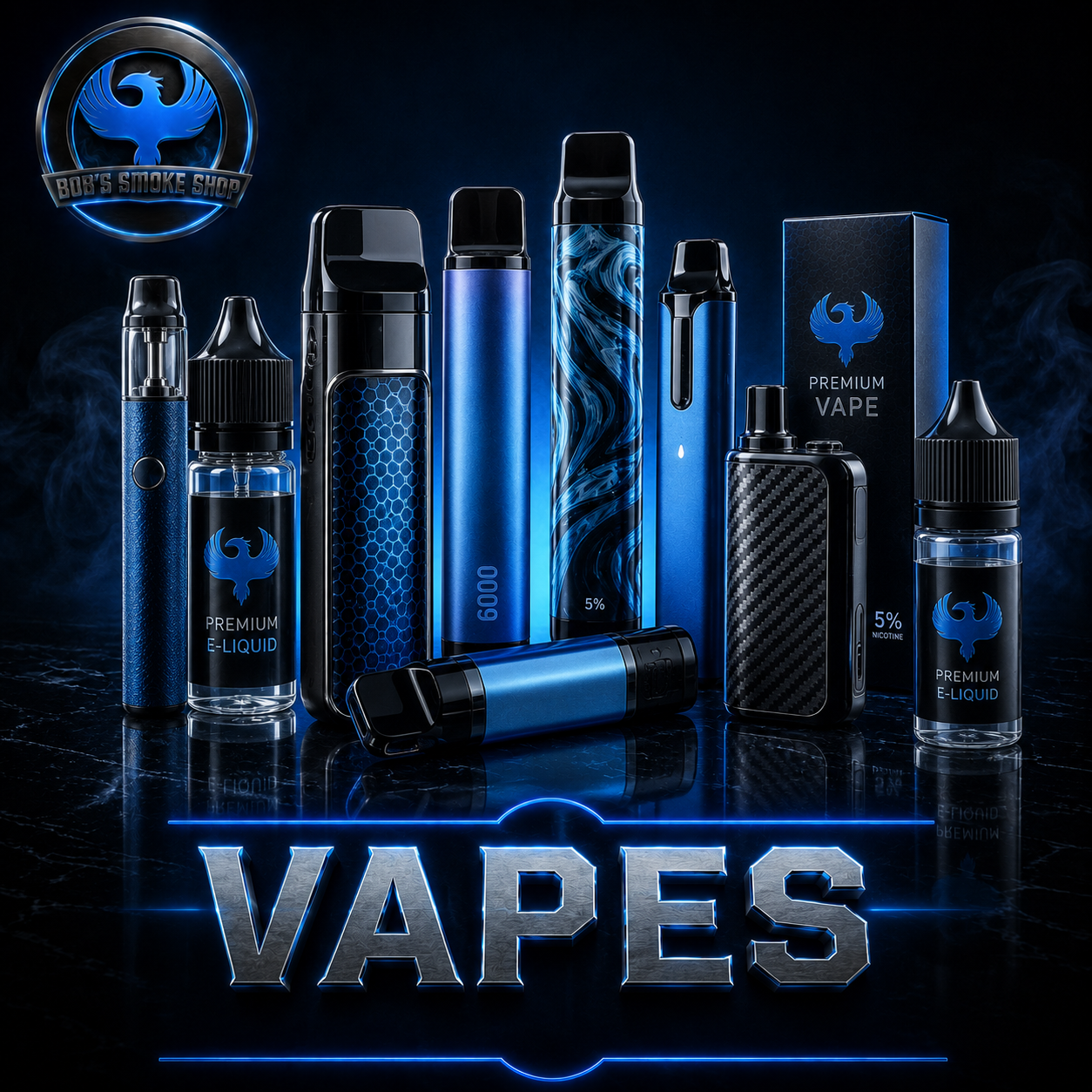 Vapes at Bob's Smoke Shop